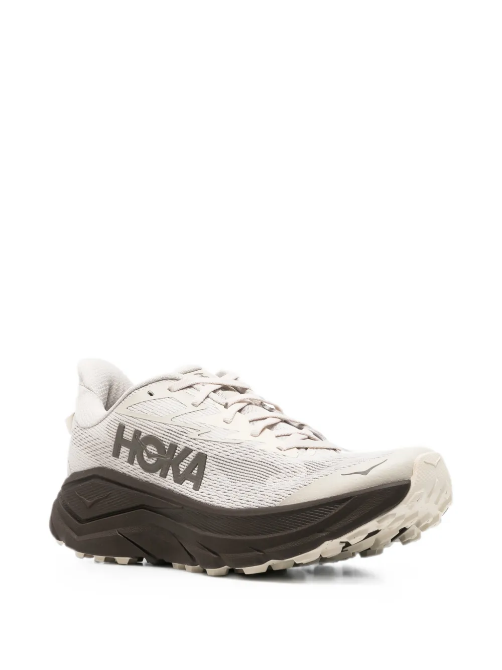 HOKA Challenger 8 mesh sneakers Beige