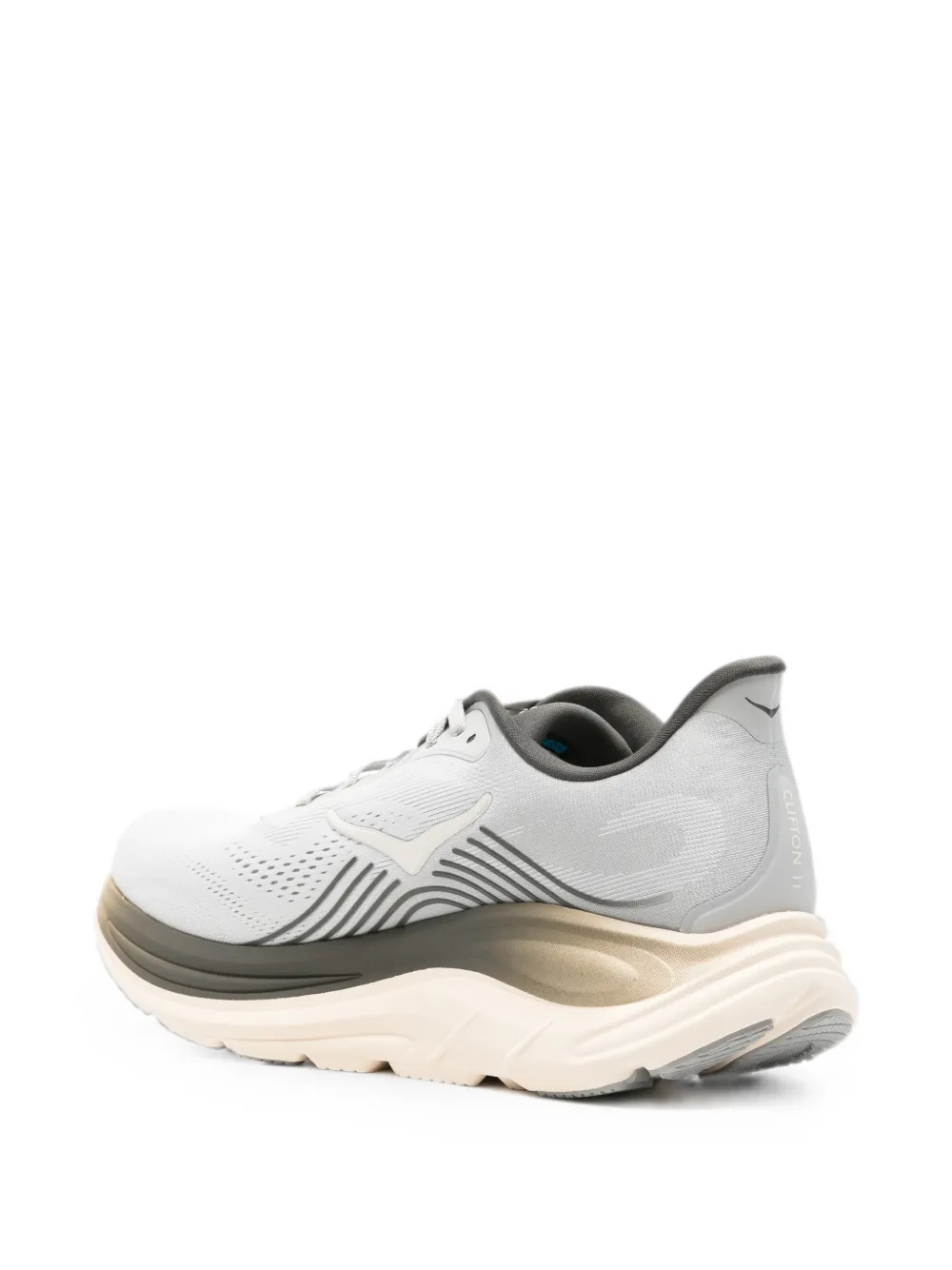 HOKA Clifton 11 sneakers met logopatch Grijs