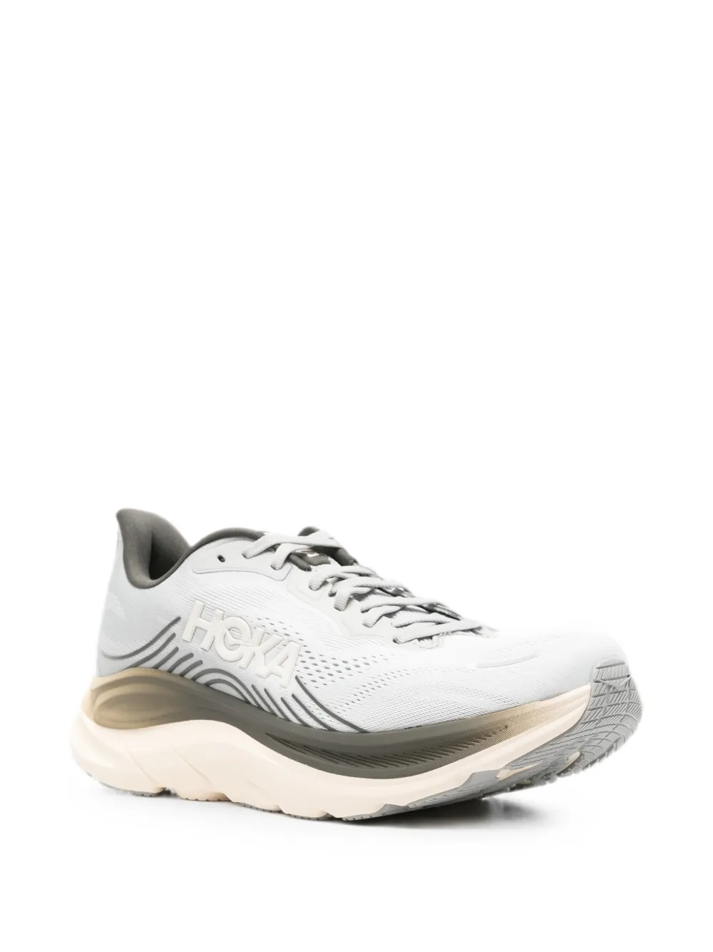 HOKA Clifton 11 sneakers met logopatch Grijs