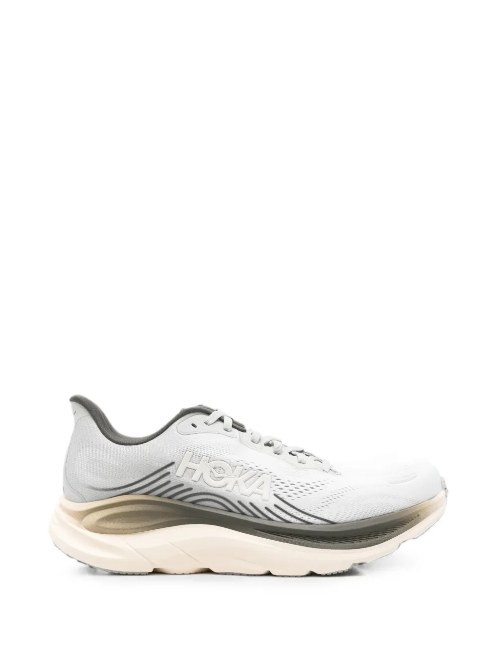 HOKA 클리프턴 11 로고 패치 스니커즈 | 그레이 | Image 1