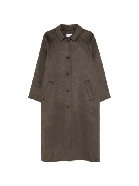 THE DYNAMIS STUDIO single-breasted wool-blend coat