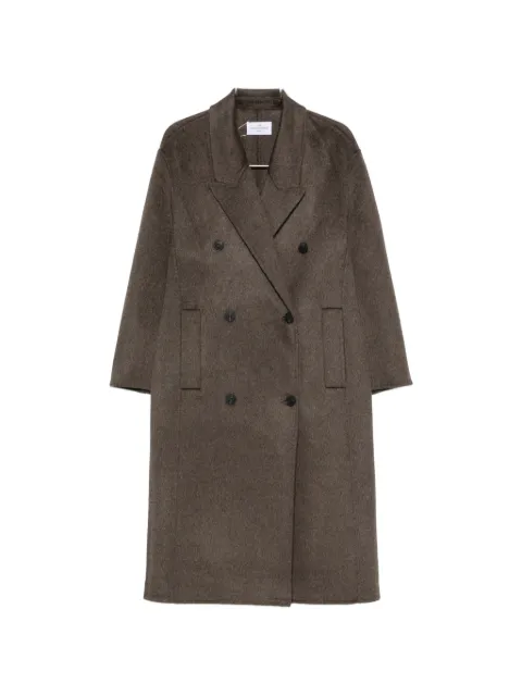 THE DYNAMIS STUDIO double-breasted peak-lapel coat