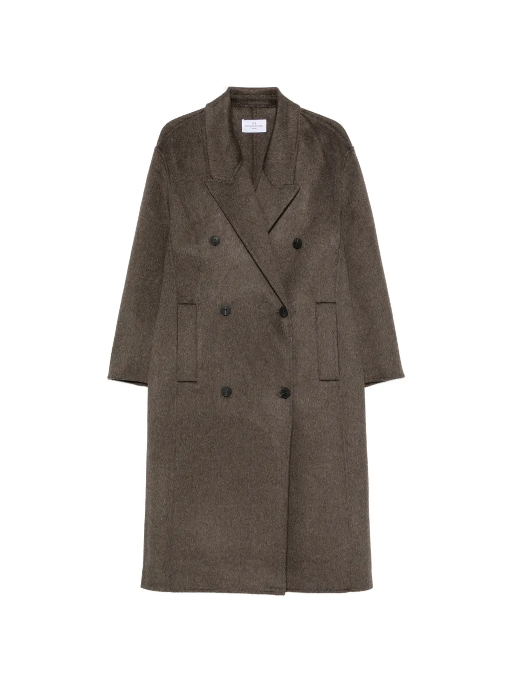 THE DYNAMIS STUDIO double-breasted peak-lapel coat