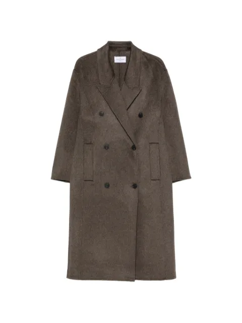 THE DYNAMIS STUDIO double-breasted peak-lapel coat