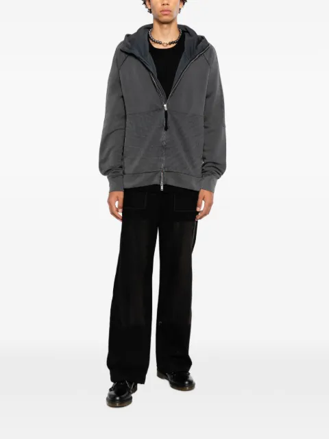 Thom Krom panelled hooded jacket