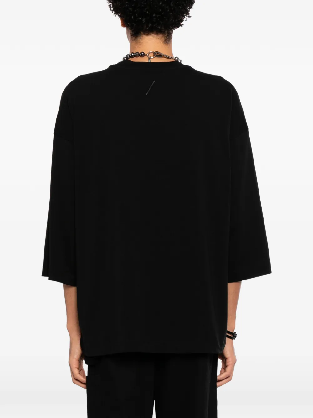 Thom Krom T-shirt met verlaagde schouders Zwart
