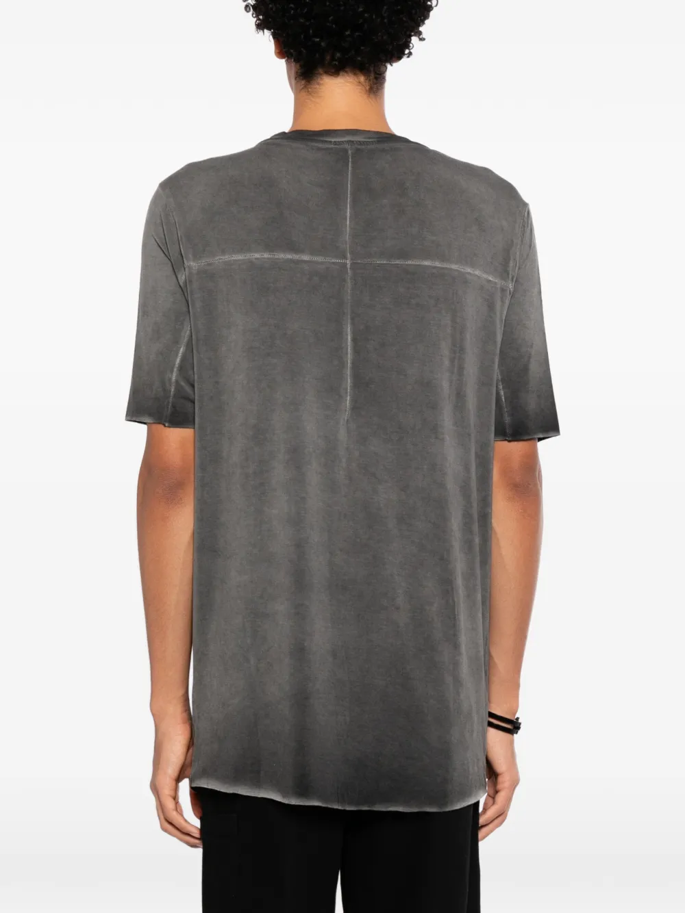 Thom Krom cold-dye seam-detail T-shirt Grijs