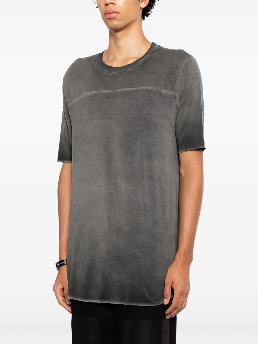 Thom Krom cold-dye seam-detail T-shirt Grijs