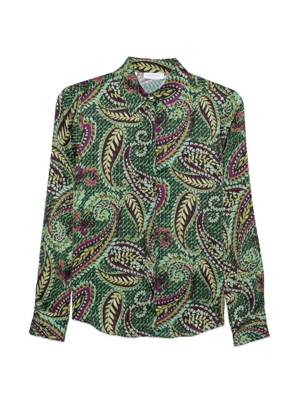 ZANETTI patch-pocket wide-leg shirt