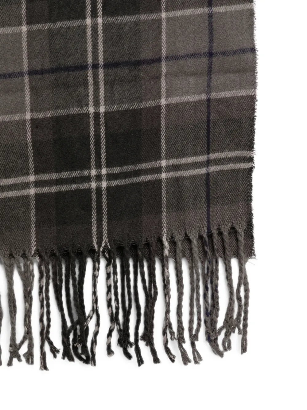 Barbour International Sweeper muts en sjaal met tartan-ruit Grijs