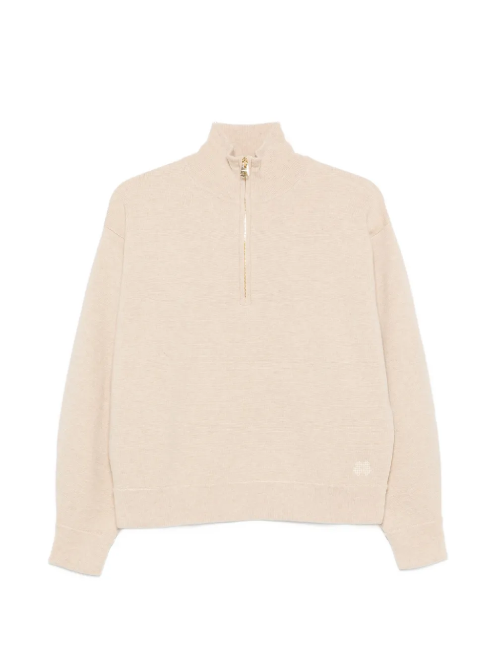 kujten quarter-zip cashmere sweater - Nude