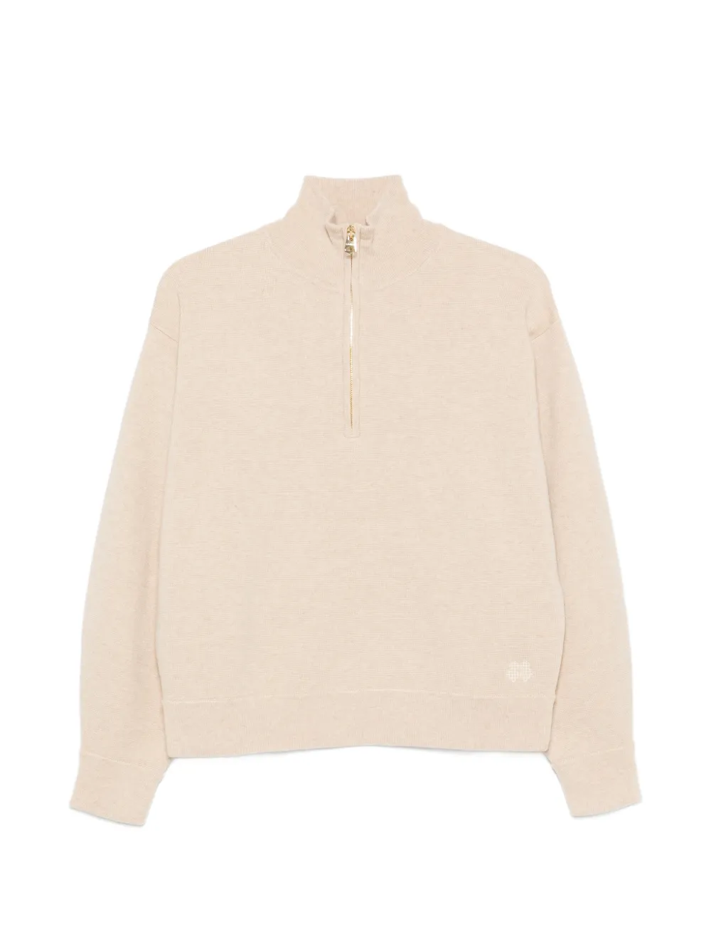 kujten quarter-zip cashmere sweater - Nude