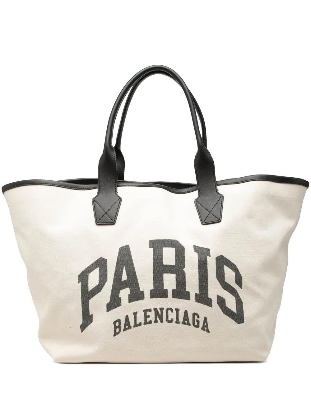 Balenciaga Pre-Owned 2000-2026 Large Canvas Cities Paris Jumbo tote bag - Marrone