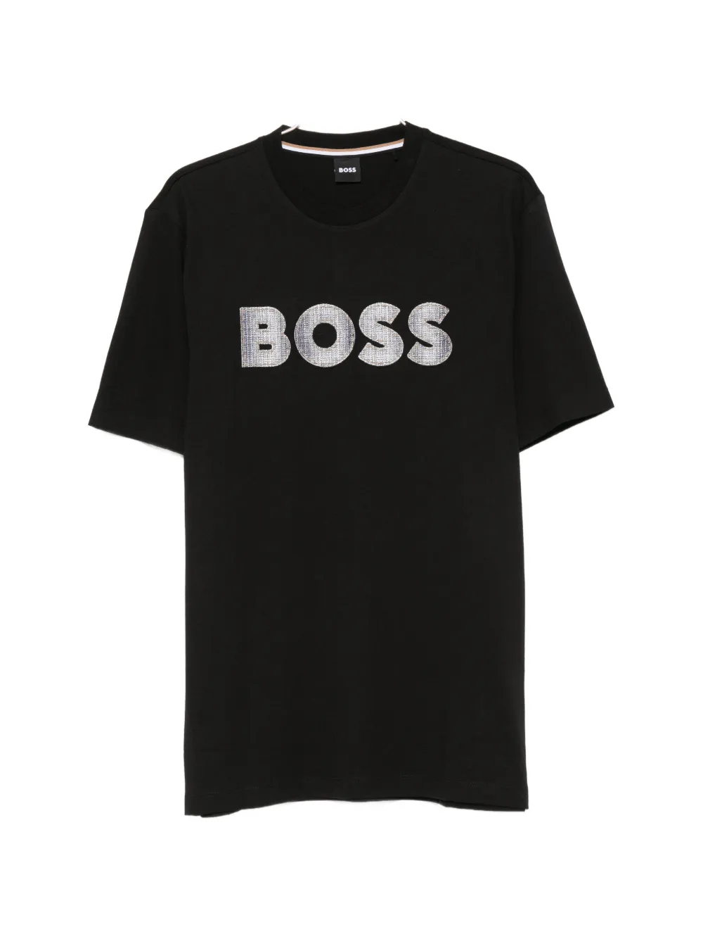 BOSS logo-patch T-shirt - Schwarz