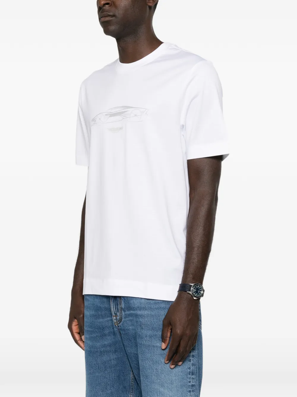 BOSS x Aston Martin C-Taut T-shirt met grafische print Wit