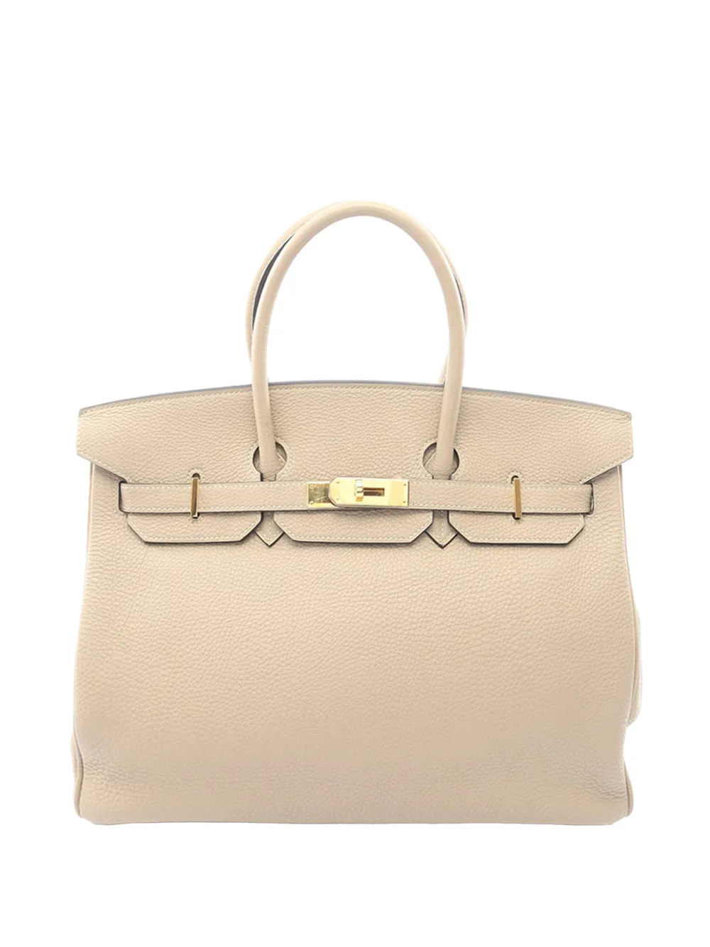 Hermès Pre-Owned 2008 Togo Birkin Retourne 35 handbag - Braun