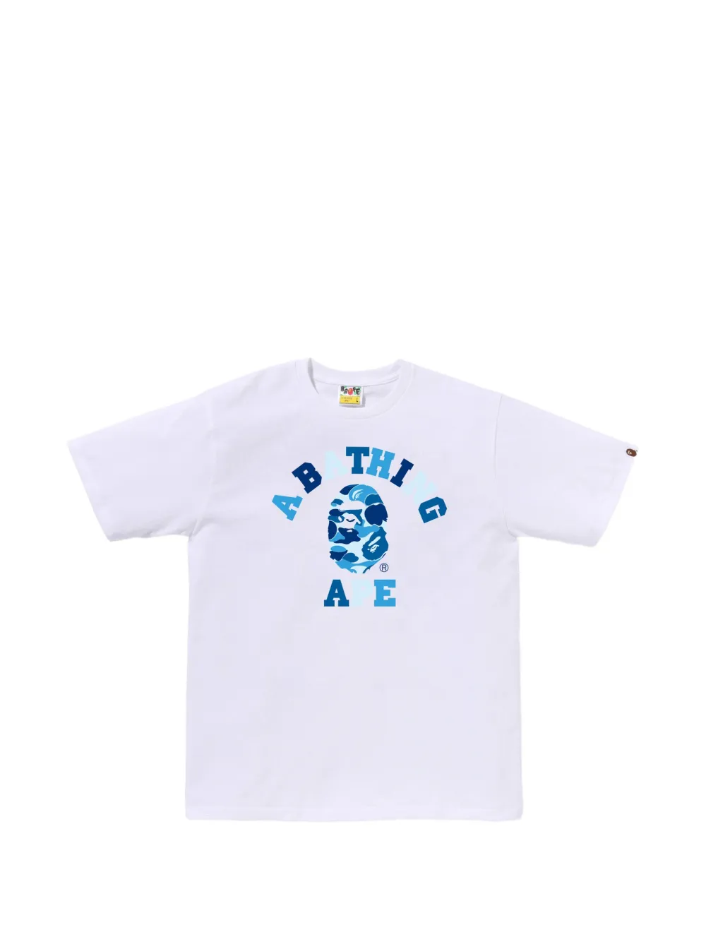 A BATHING APE® ABC Camo College T-shirt - Bianco