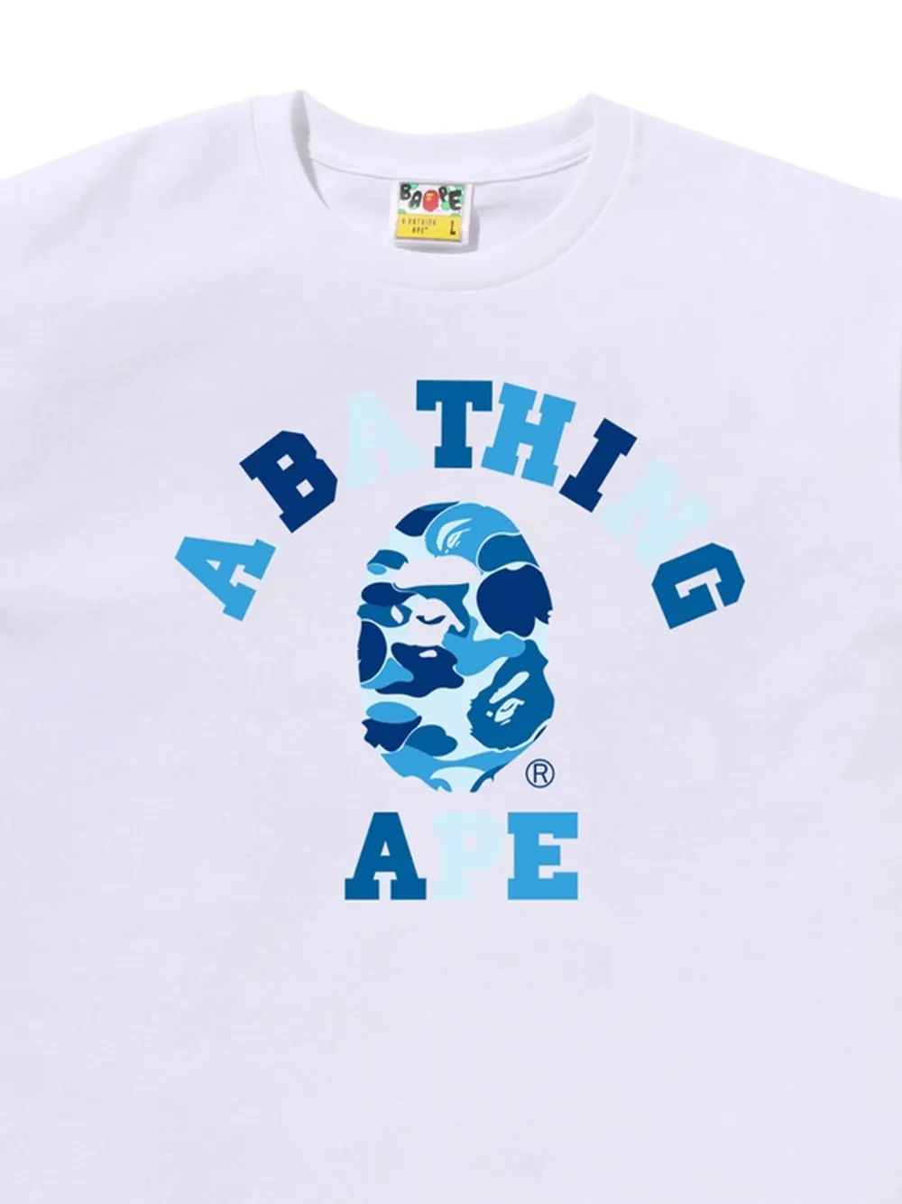 A BATHING APE T-shirt met print Wit