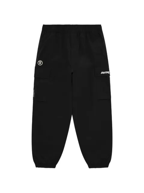AAPE BY *A BATHING APE® logo-patch cargo track pants