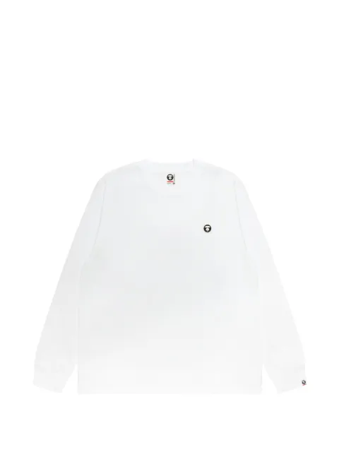 AAPE BY *A BATHING APE® logo-patch long-sleeve T-shirt
