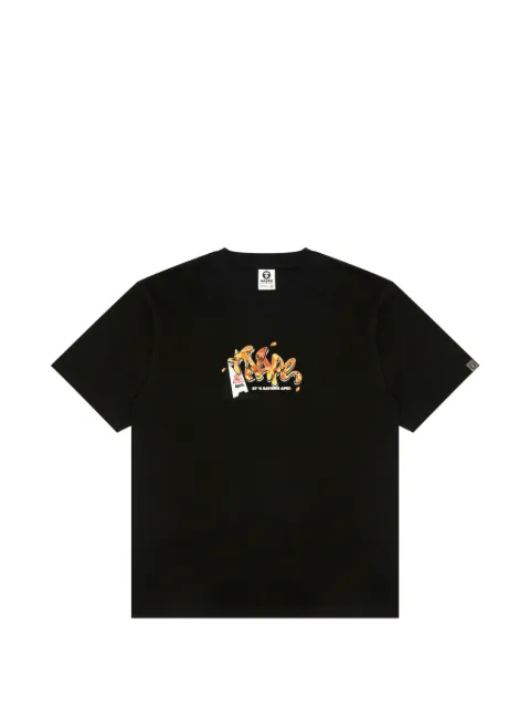 AAPE BY *A BATHING APE® graphic-print cotton T-shirt