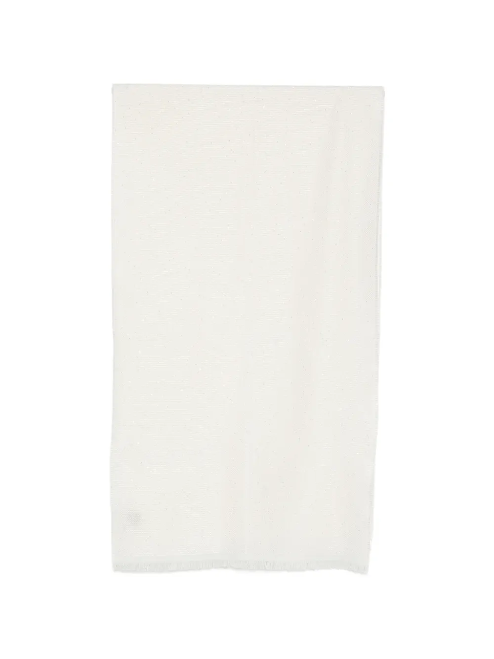 D'aniello Anais sequin-embellished frayed scarf - Toni neutri