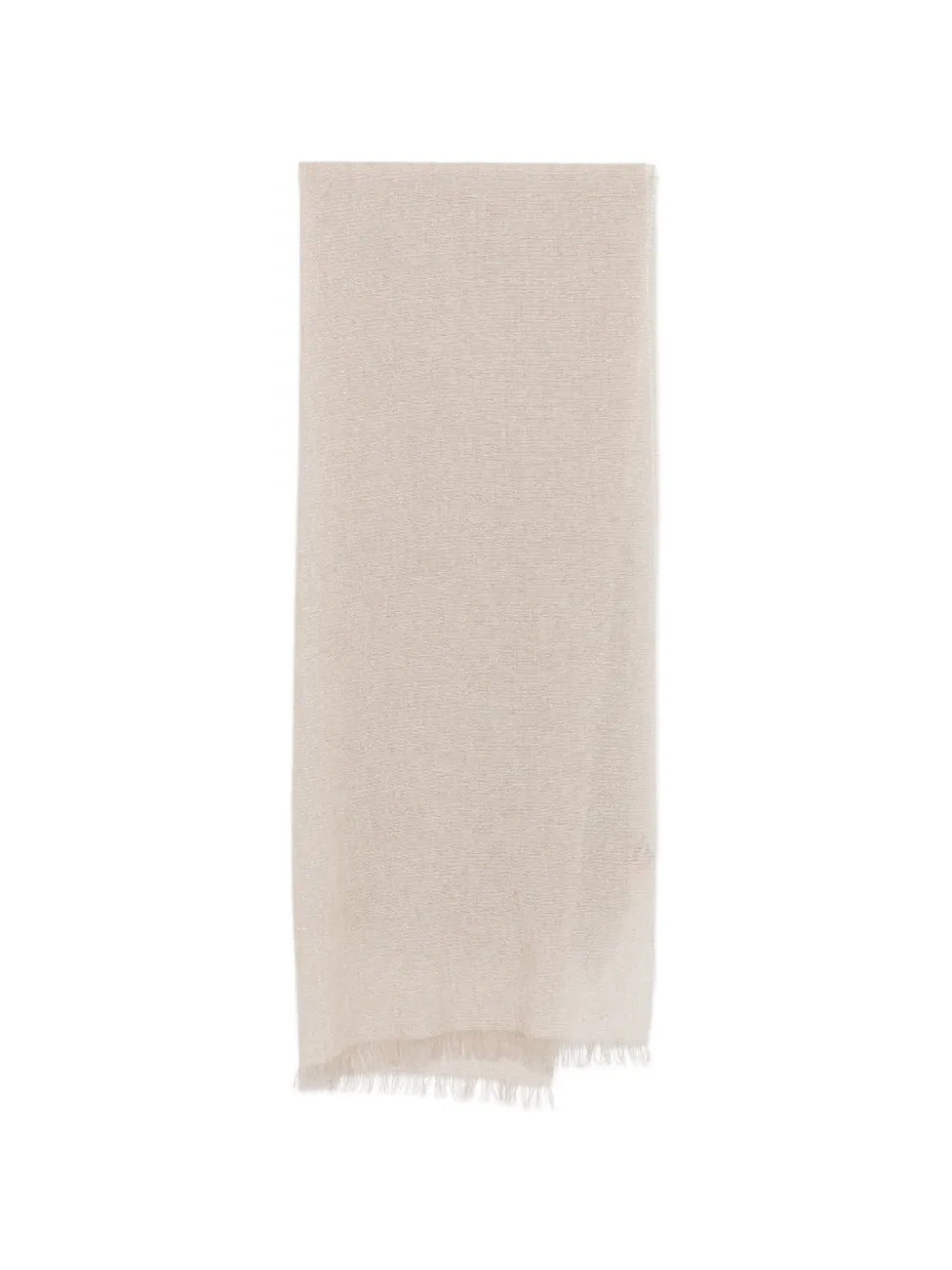 D'aniello fringed metallic scarf - Toni neutri
