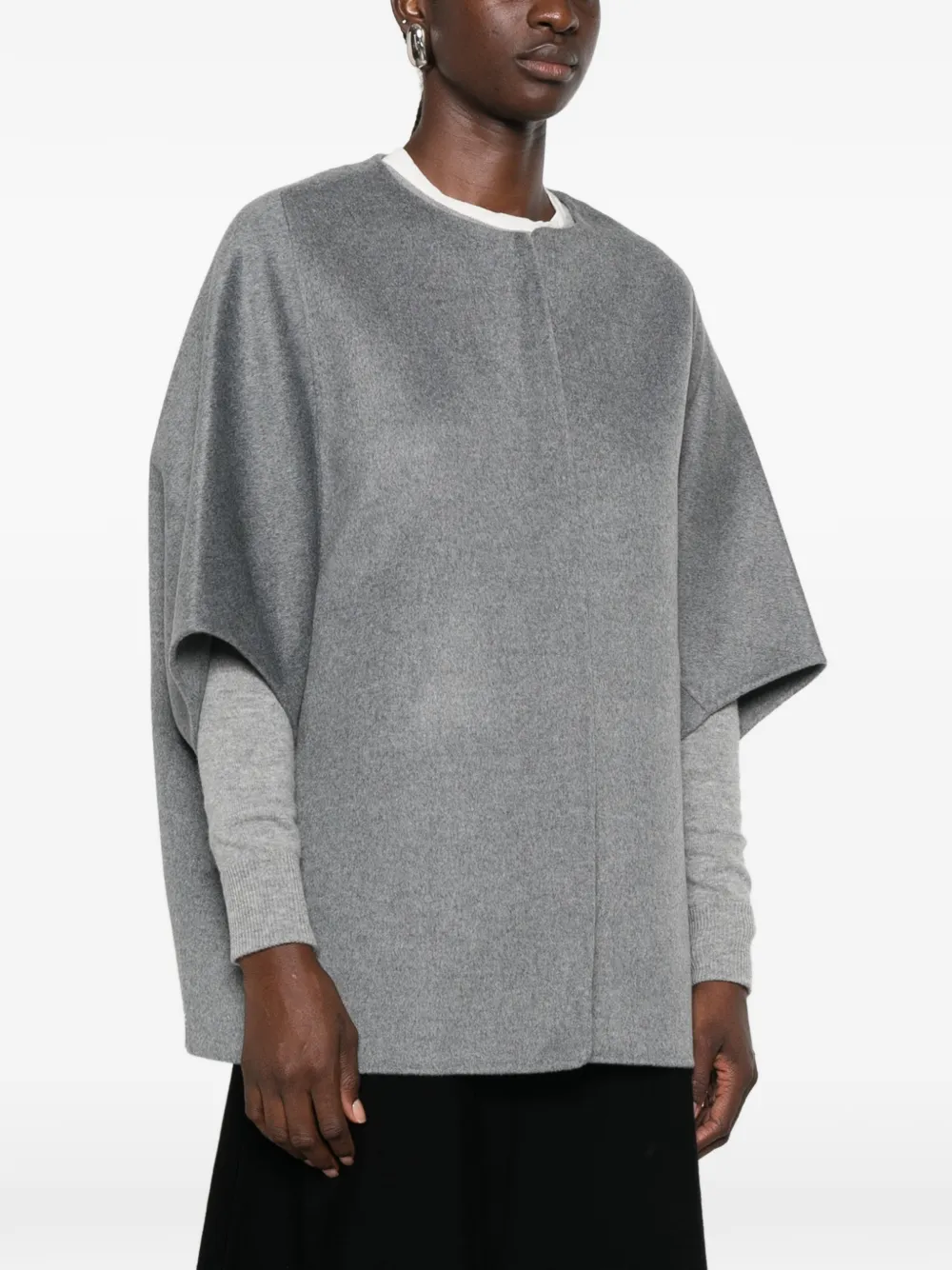 kujten Cape met korte mouwen Grijs