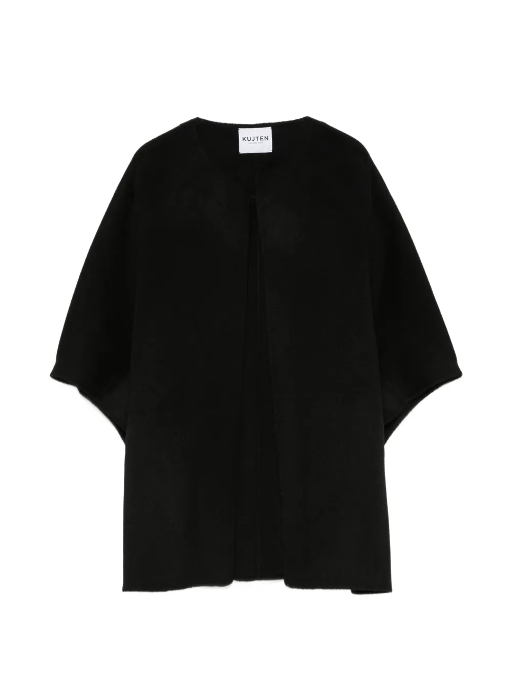 kujten open-front short-sleeve cape