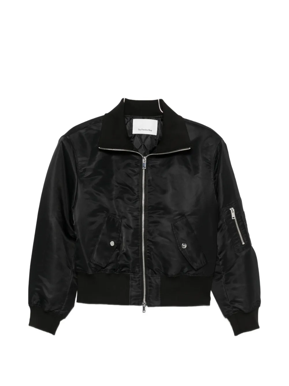 The Frankie Shop zip-up bomber jacket - Schwarz