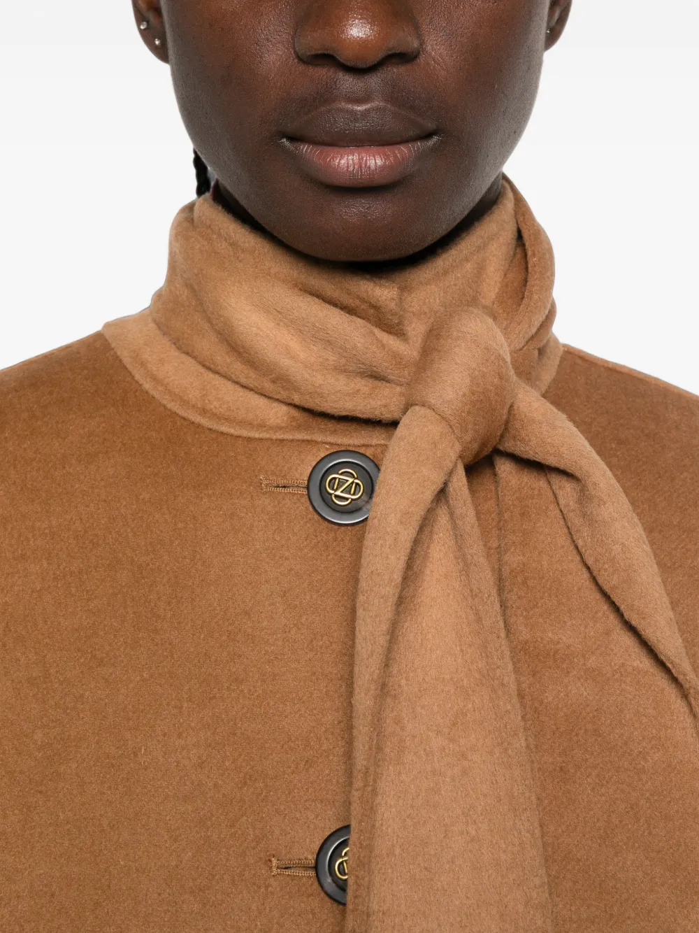 Zimmermann Tie-neck Coat In Neutrals
