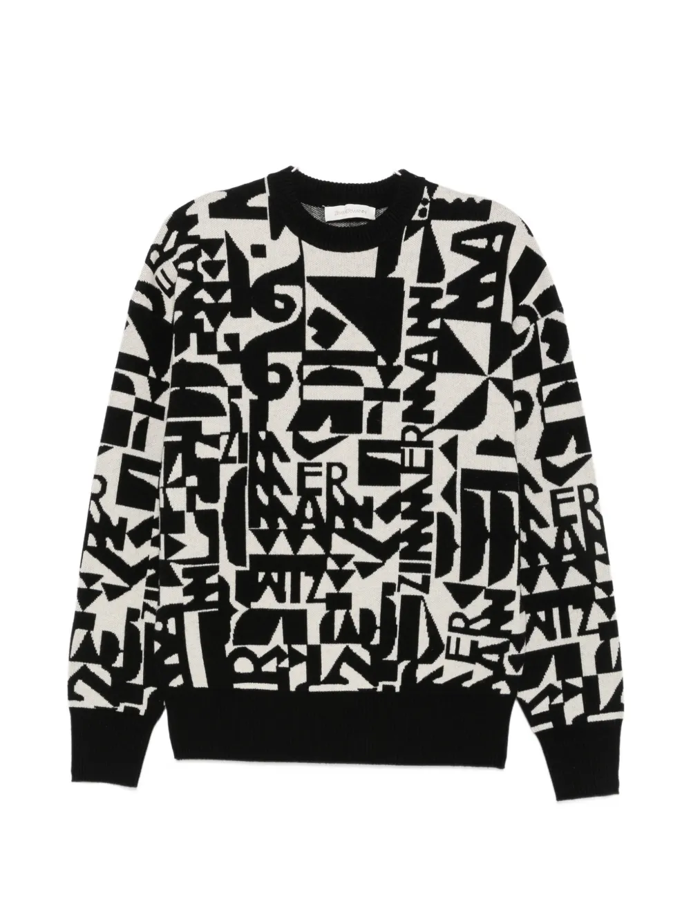 ZIMMERMANN logo-intarsia knitted sweater - Schwarz