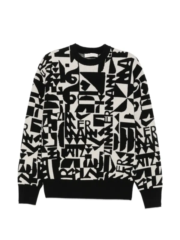 Zimmermann Valiant Jacquard Sweater in Black