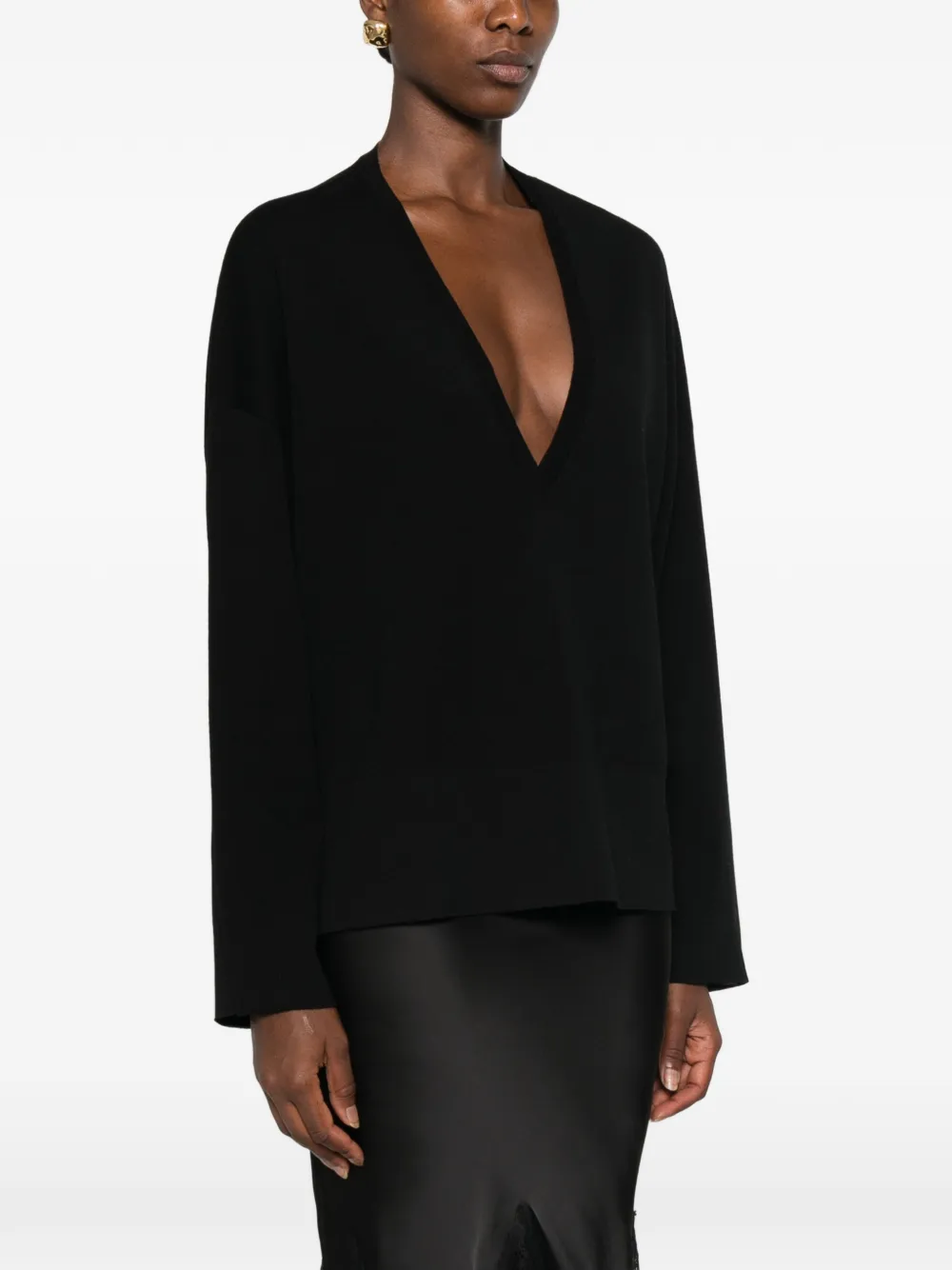 TOM FORD Sweater met V-hals Zwart