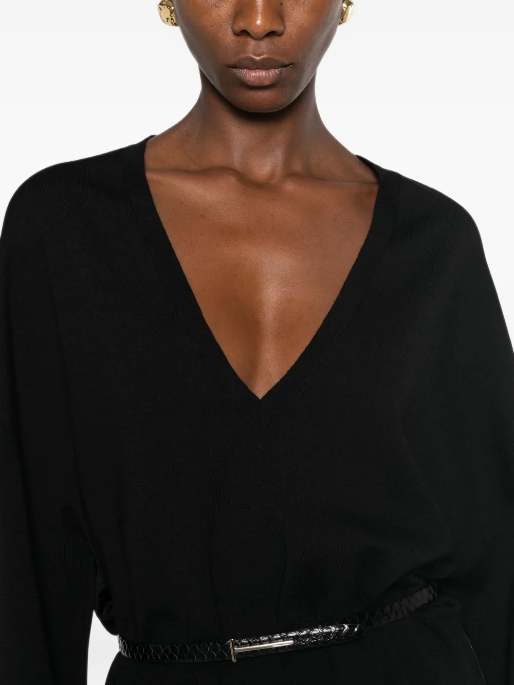 TOM FORD Sweater met V-hals Zwart