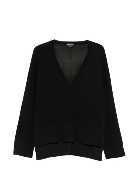 TOM FORD jersey de lana con cuello en V