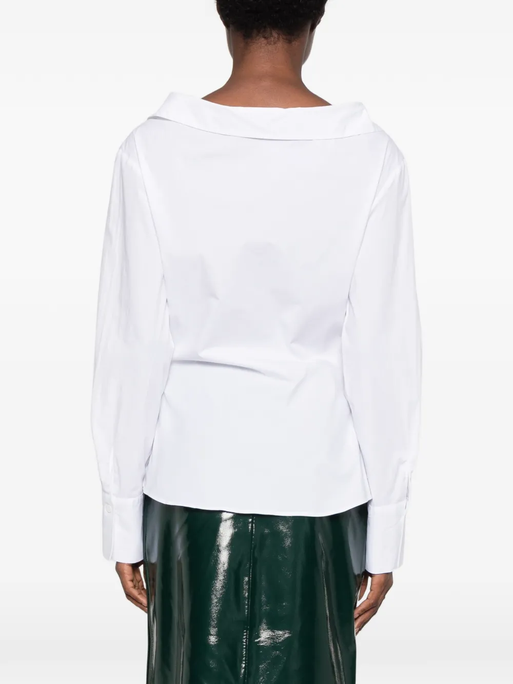The Frankie Shop Mela gathered shirt Wit