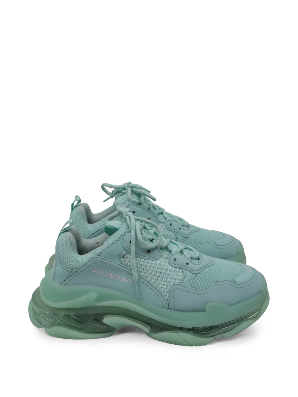 Balenciaga Pre-Owned Triple S Clear Sole sneakers - Grün