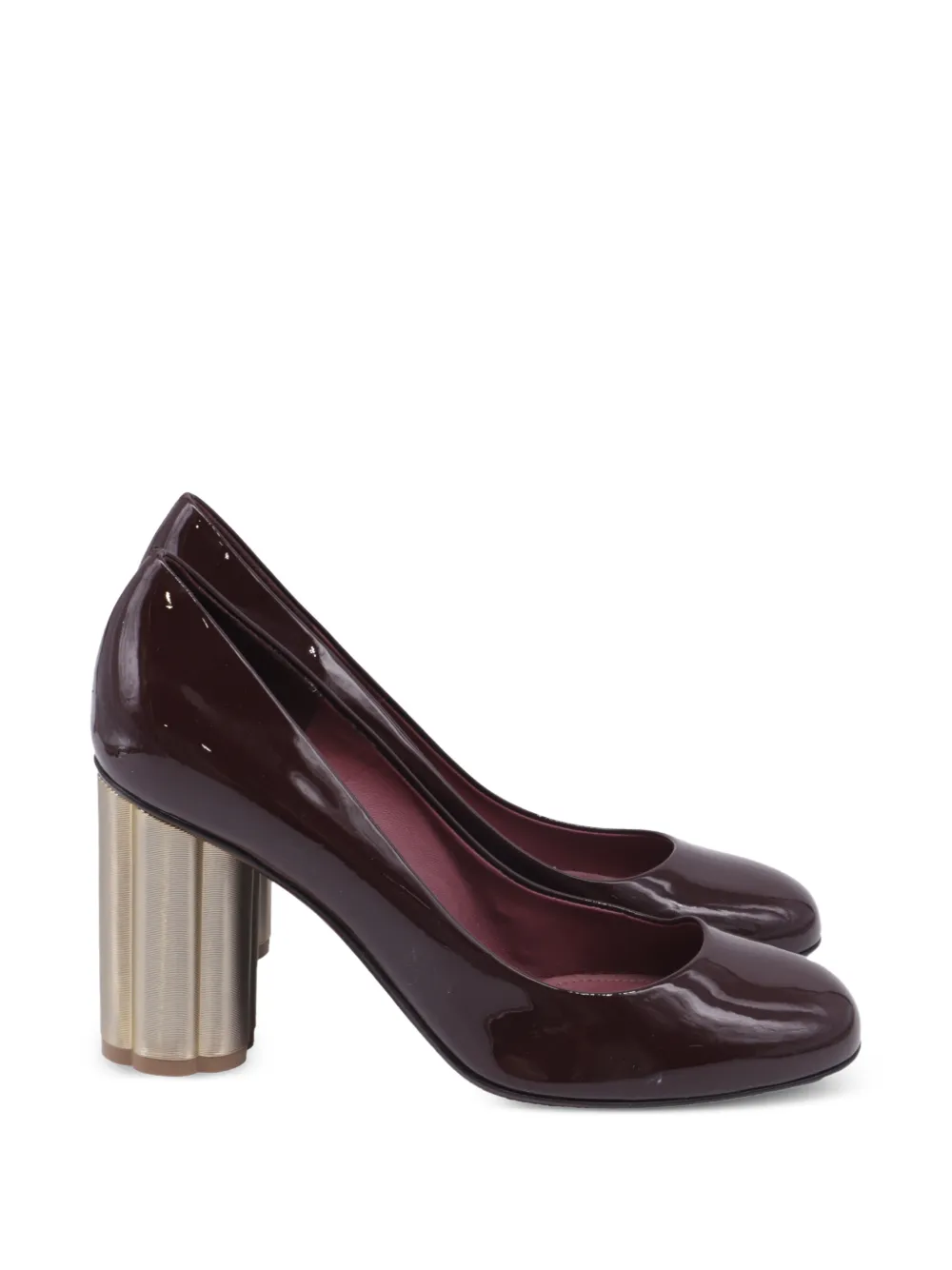 Ferragamo Pre-Owned Lucca block heel pumps - Rot