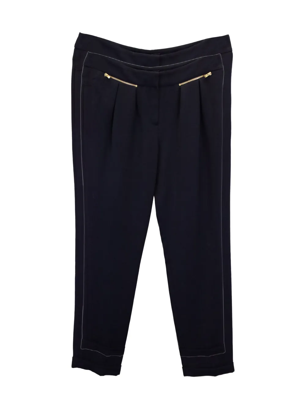 Maje pleated tapered trousers - Schwarz