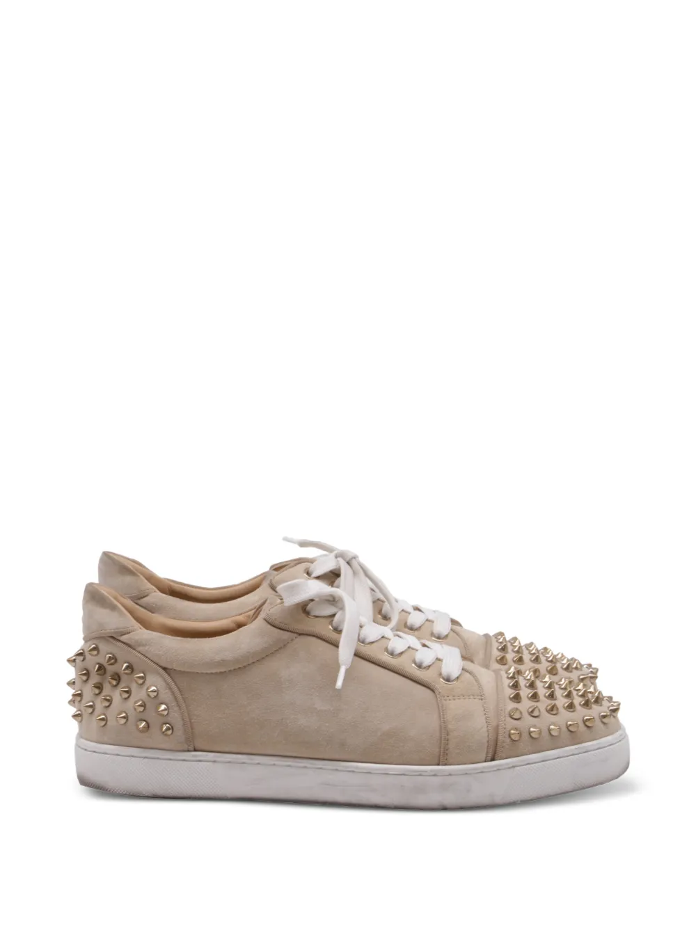 Christian Louboutin Pre-Owned Louis Junior Spikes sneakers - Nude