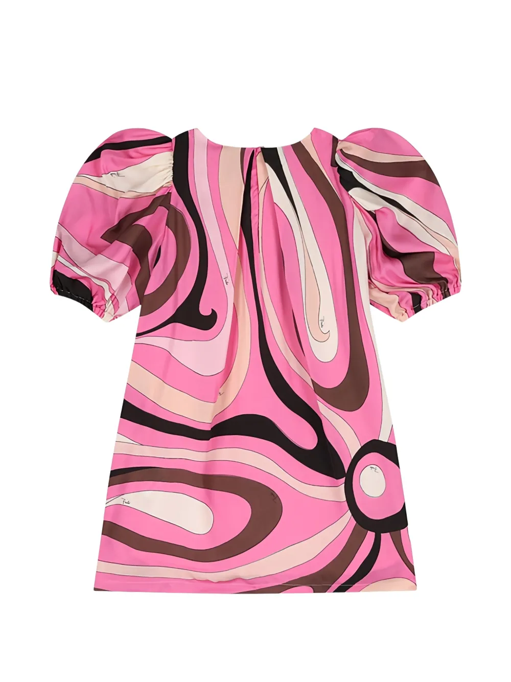 PUCCI Iride-print puff-sleeve dress Roze