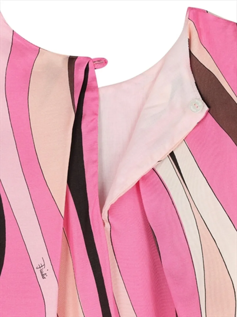 PUCCI Iride-print puff-sleeve dress Roze