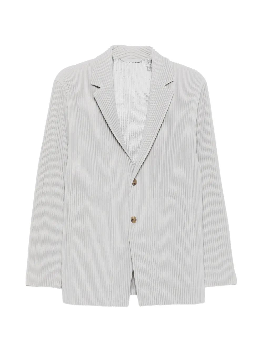Homme Plissé Issey Miyake Sakko mit fallendem Revers - Grau