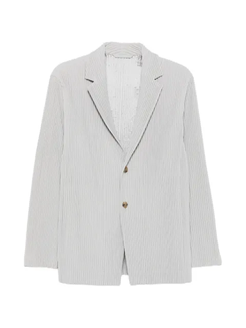 Homme Plissé Issey Miyake pleated notched-lapel blazer