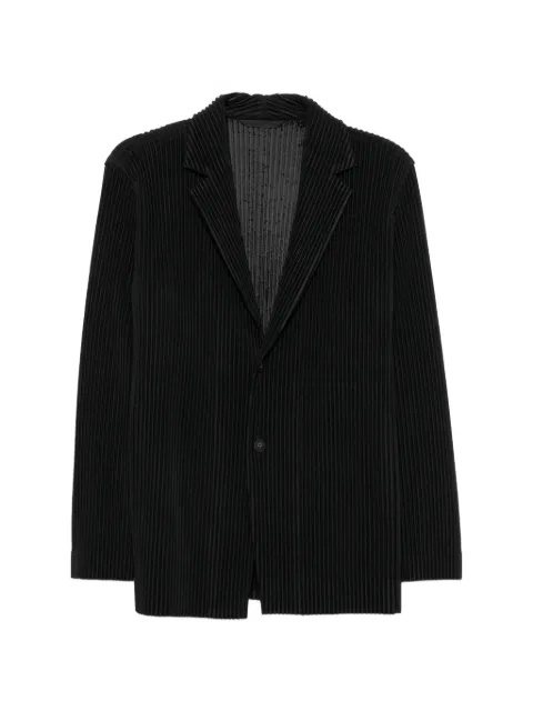 Homme Plissé Issey Miyake pleated notch-lapel blazer