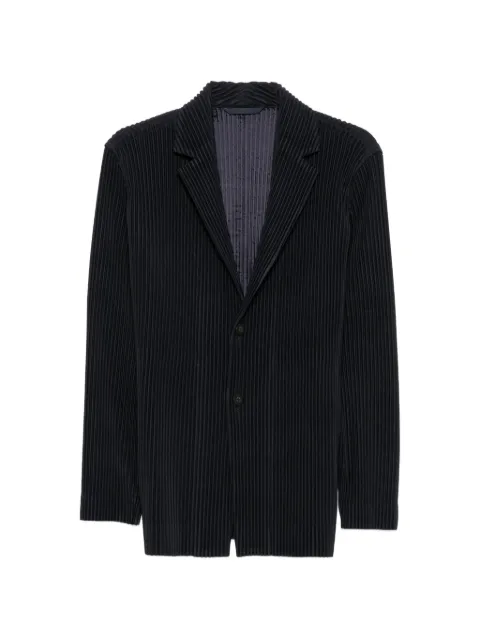 Homme Plissé Issey Miyake blazer plisado con solapa de pico