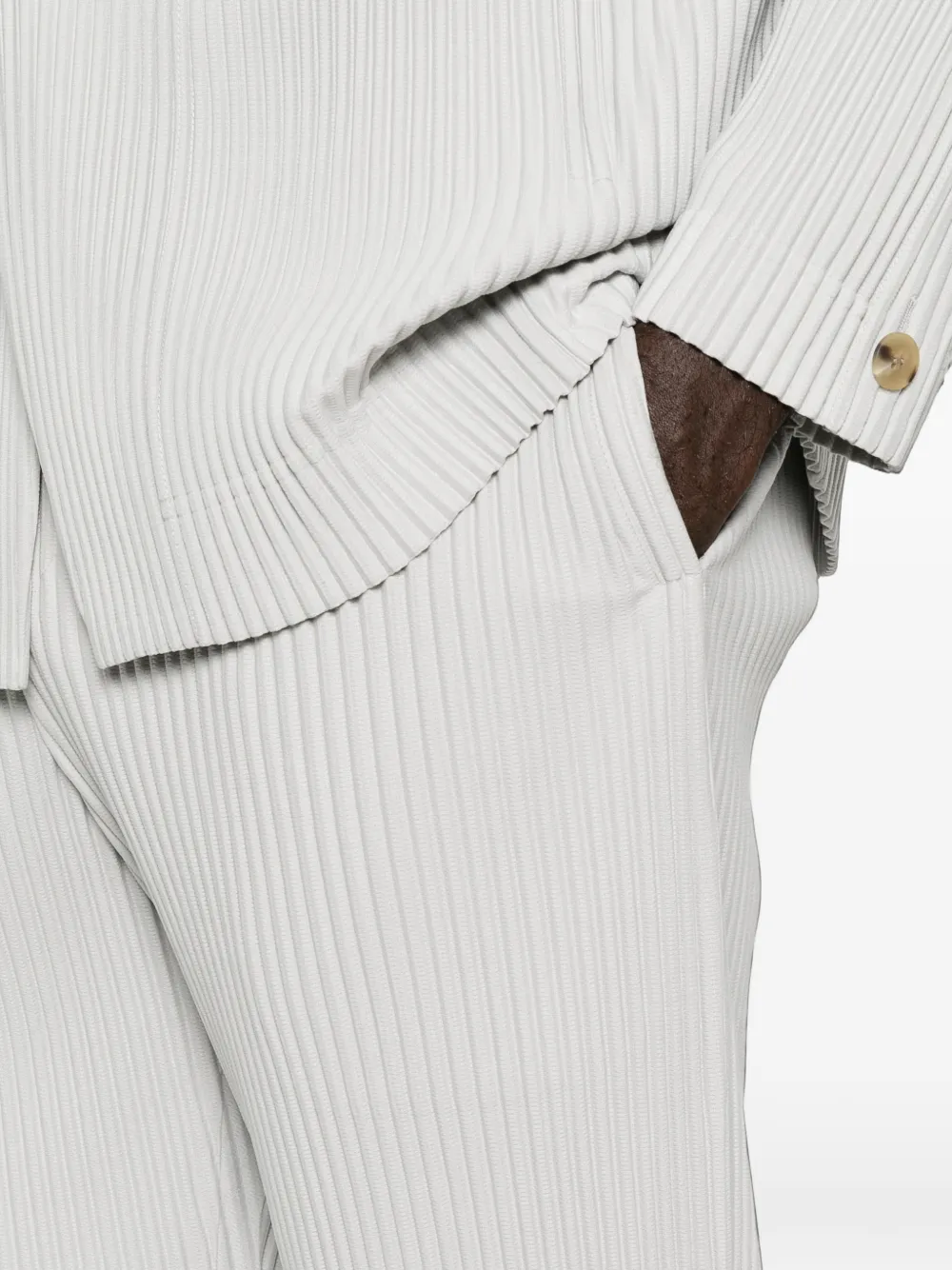 Homme Plissé Issey Miyake Cropped broek Grijs