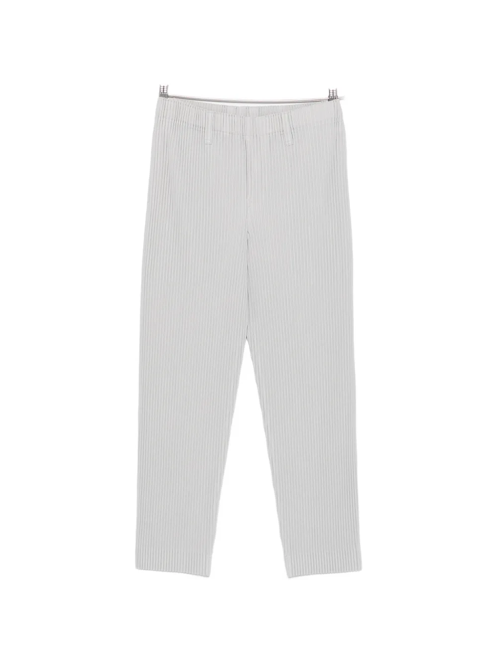 Homme Plissé Issey Miyake Plissierte Cropped-Hose - Grau