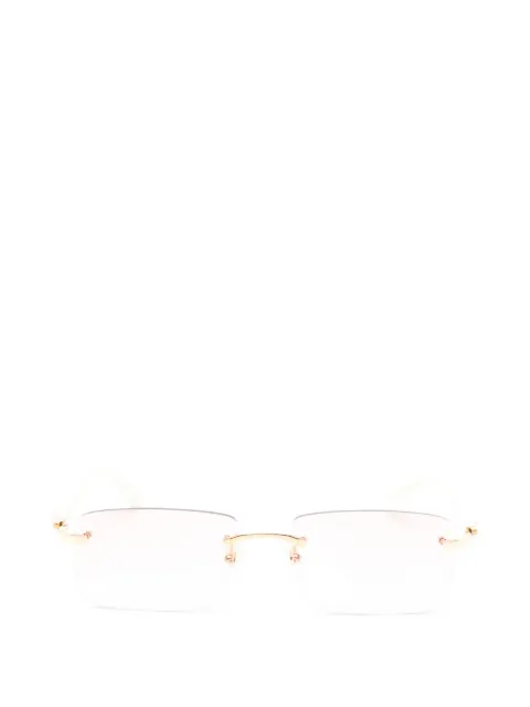 Cartier rimless diamond-cut sunglasses